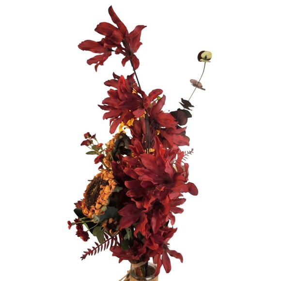 Artificial Mixed Floral Bouquet With Sunflowers Protea Lily & Daisies 20-25 Inch - Picture 12 of 16